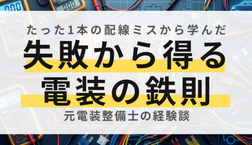 【失敗談】新人整備士が配線を間違えてヒューズを飛ばしまくった話と、そこから学んだ鉄則