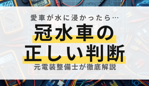 【元整備士が警告】水没車・冠水車は「まだ動く」が一番危険！見えないリスクと初動判断